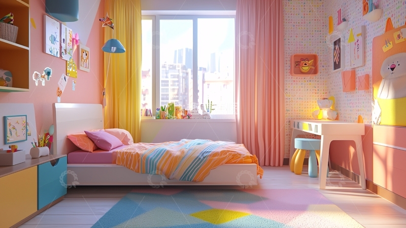 高清大图下载【趣麦麦图】儿童卧室