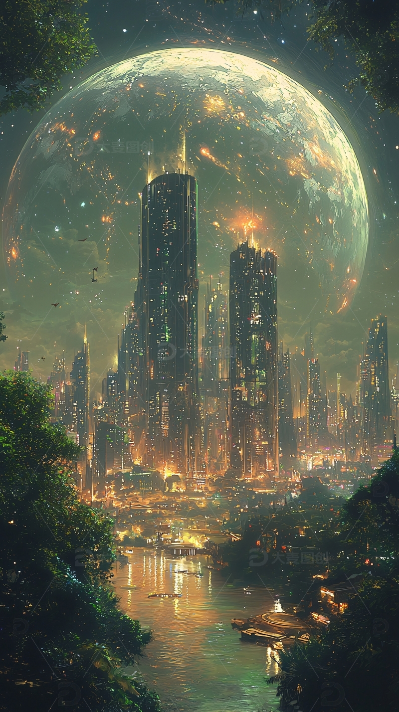 高清大图下载【趣麦麦图】未来城市景观