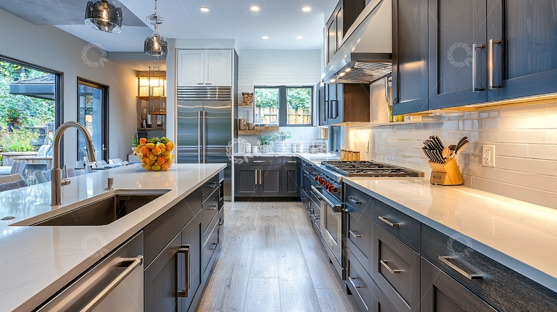 高清大图下载【趣麦麦图】现代化开放式厨房