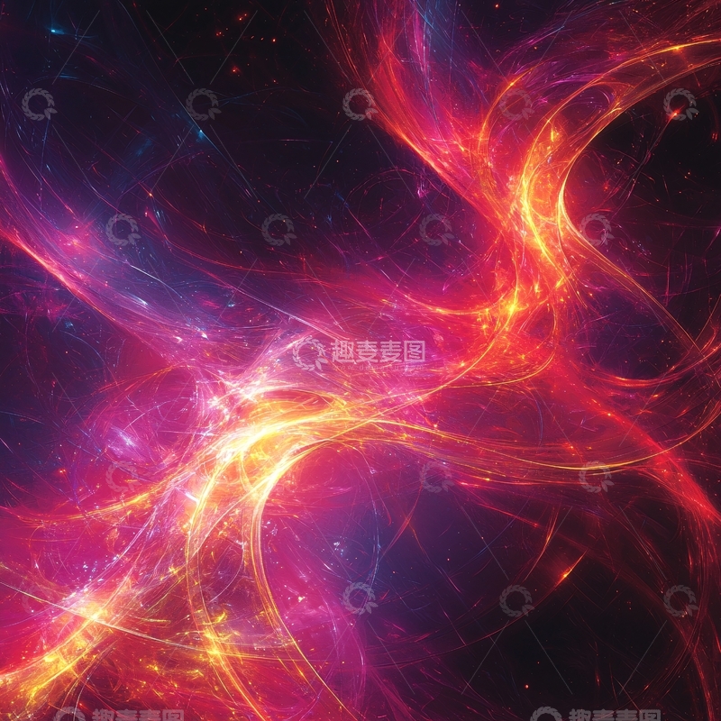 高清大图下载【趣麦麦图】绚丽星云火焰