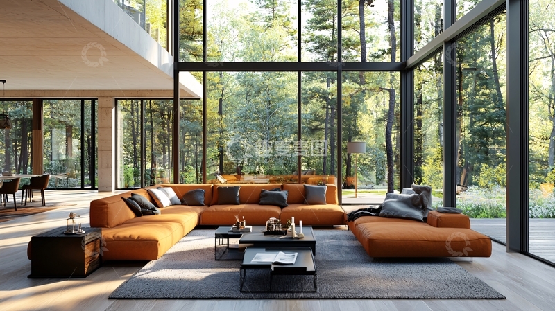 高清大图下载【趣麦麦图】现代简约客厅