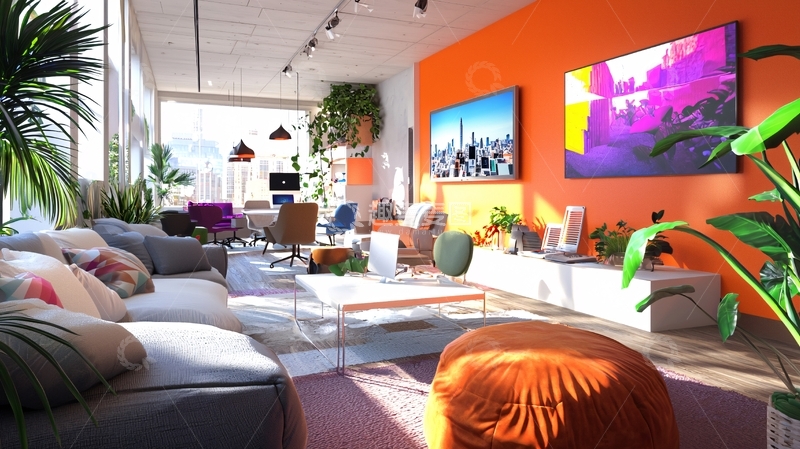 高清大图下载【趣麦麦图】现代简约风格客厅31