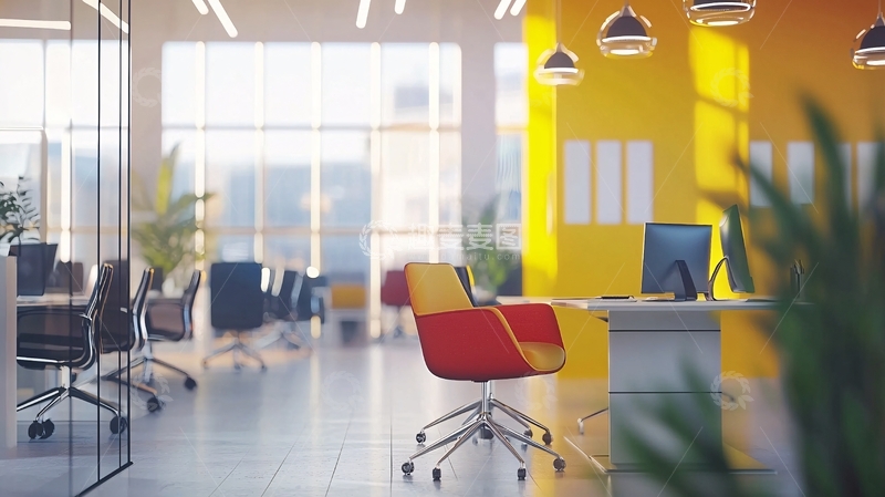 高清大图下载【趣麦麦图】明亮现代化办公室