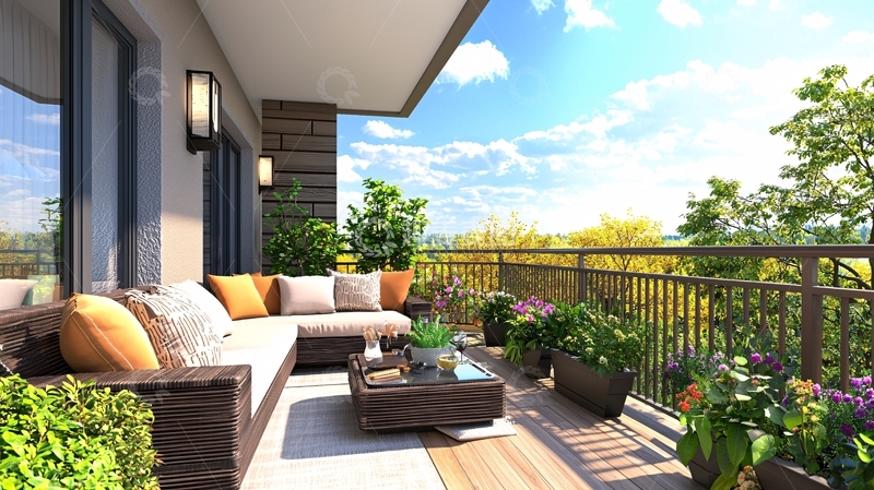 高清大图下载【趣麦麦图】阳台景观