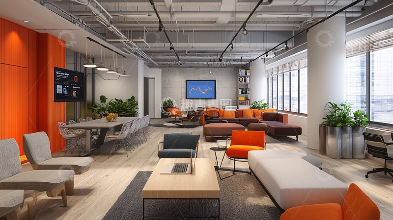 高清大图下载【趣麦麦图】现代化开放式办公空间
