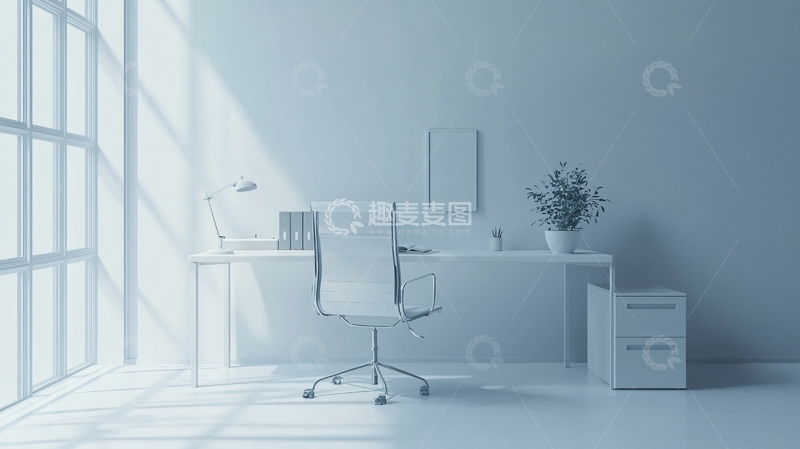 高清大图下载【趣麦麦图】极简主义办公空间