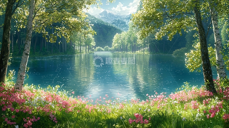 高清大图下载【趣麦麦图】宁静的湖面