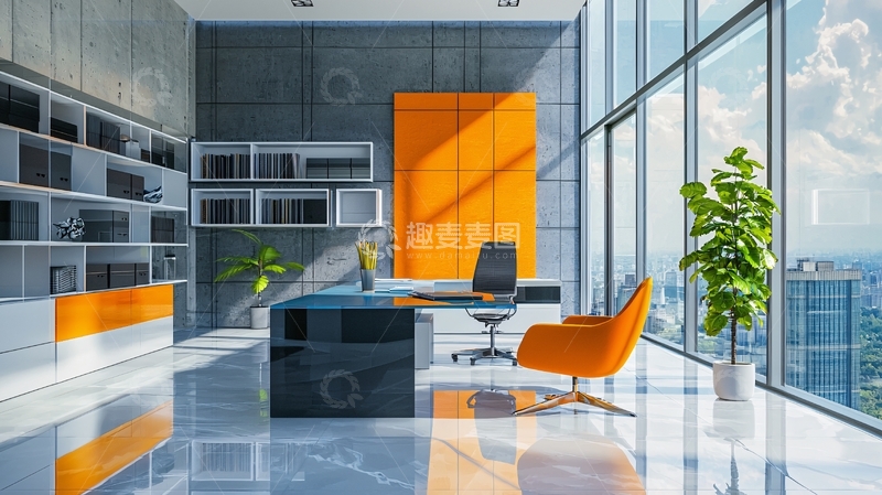 高清大图下载【趣麦麦图】现代简约风格办公室