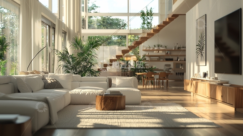 高清大图下载【趣麦麦图】现代简约风格客厅32