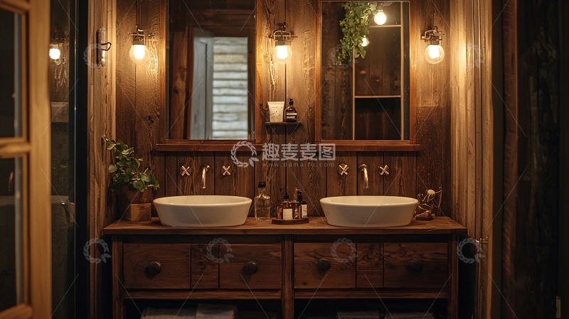 高清大图下载【趣麦麦图】乡村风格浴室
