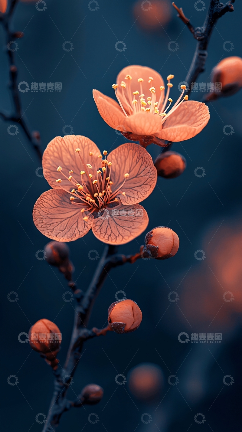 高清大图下载【趣麦麦图】淡粉色花朵