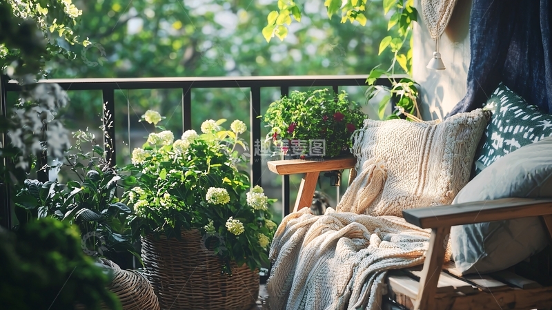 高清大图下载【趣麦麦图】阳台花园