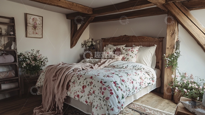 高清大图下载【趣麦麦图】乡村田园风卧室