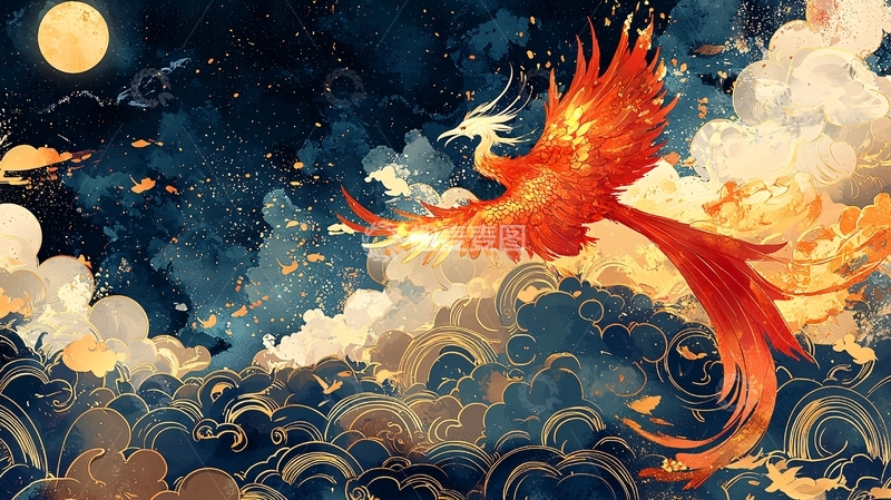 高清大图下载【趣麦麦图】浴火凤凰
