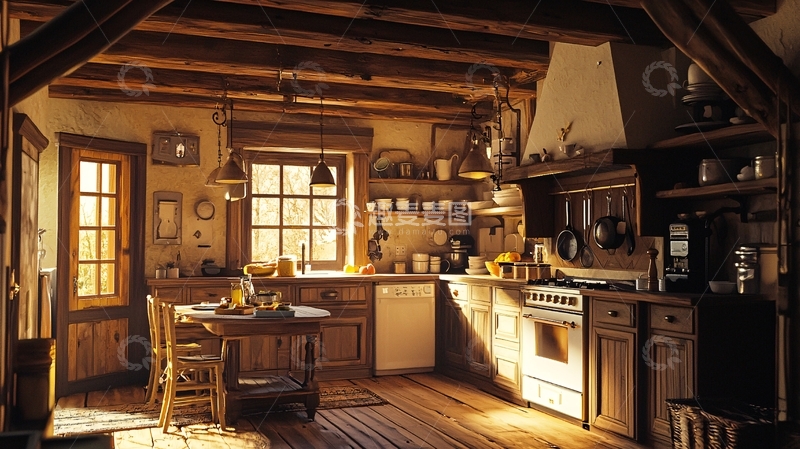 高清大图下载【趣麦麦图】乡村厨房