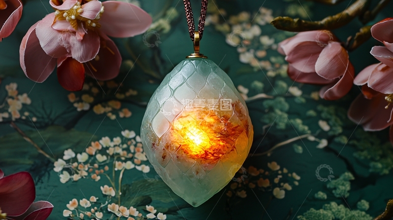 高清大图下载【趣麦麦图】发光吊坠