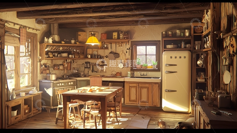 高清大图下载【趣麦麦图】乡村厨房