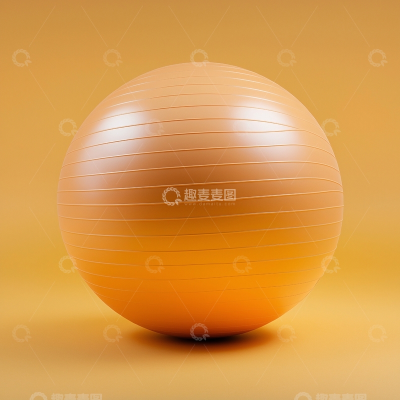 高清大图下载【趣麦麦图】橙色瑜伽球