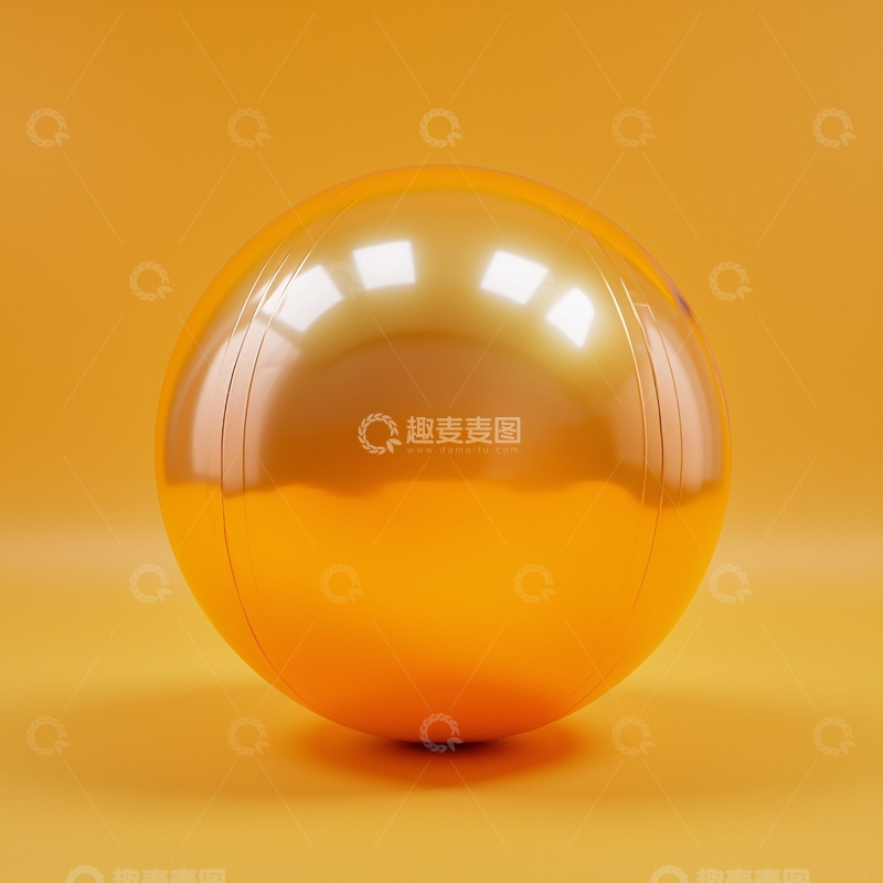 高清大图下载【趣麦麦图】金色光泽球体