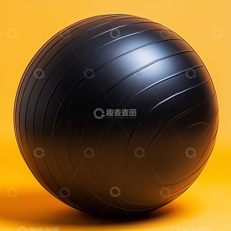 高清大图下载【趣麦麦图】黑色光滑健身球