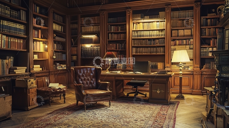 高清大图下载【趣麦麦图】书房