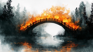 燃烧的桥梁
