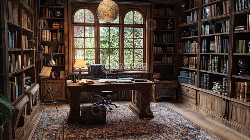 高清大图下载【趣麦麦图】书房