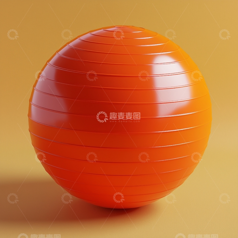 高清大图下载【趣麦麦图】橙色健身球