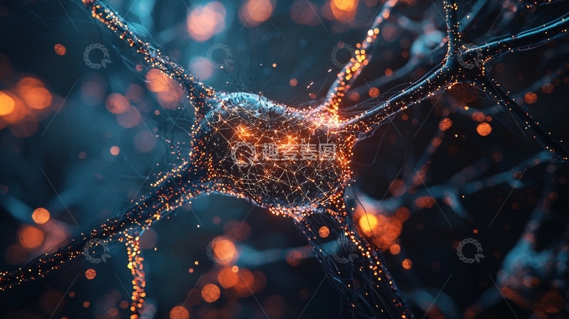 高清大图下载【趣麦麦图】神经元细胞显微结构