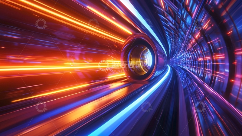 高清大图下载【趣麦麦图】光线隧道