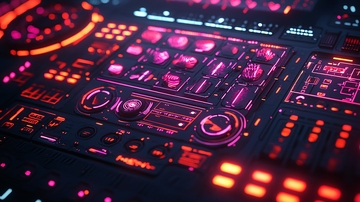 未来科技感控制面板