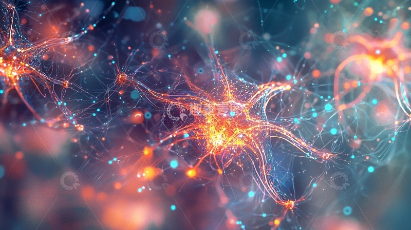 高清大图下载【趣麦麦图】神经元网络