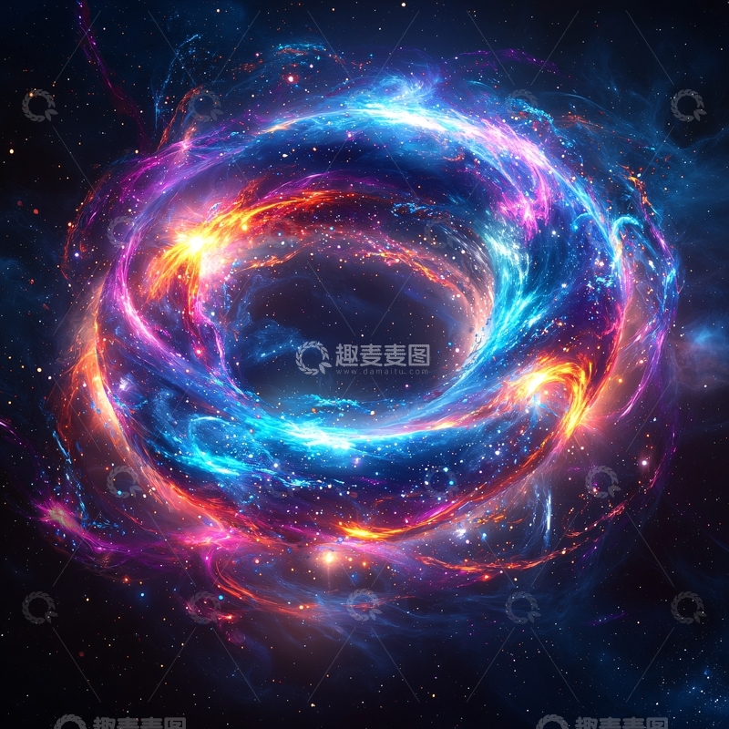 高清大图下载【趣麦麦图】宇宙星云环绕