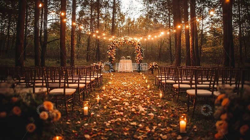 高清大图下载【趣麦麦图】森林婚礼场景