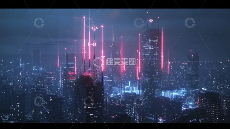 高清大图下载【趣麦麦图】未来都市夜景90