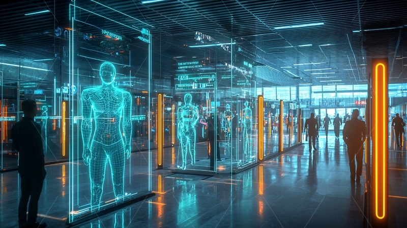 未来科技感人体扫描