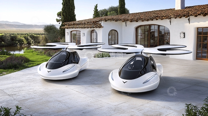 高清大图下载【趣麦麦图】飞行汽车