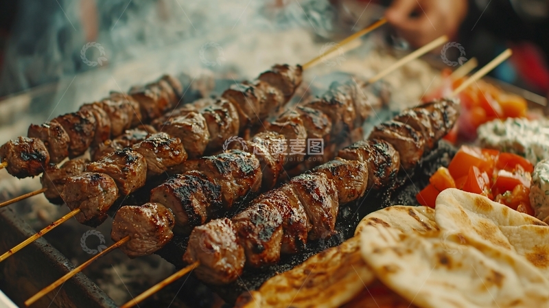 高清大图下载【趣麦麦图】烤肉串