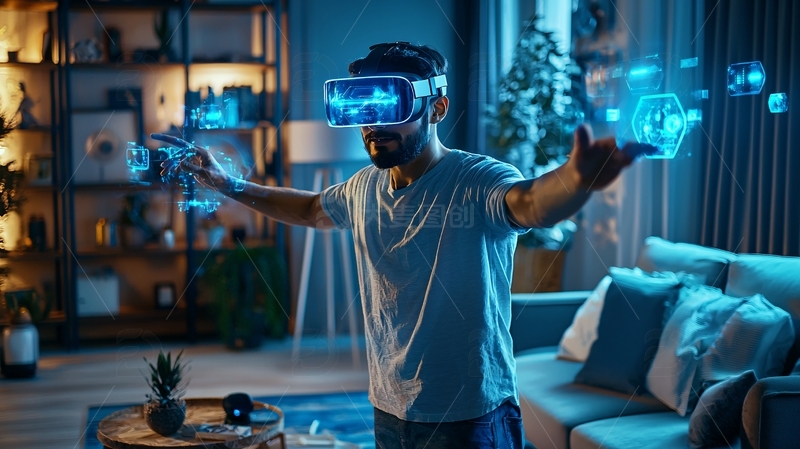 高清大图下载【趣麦麦图】居家VR体验