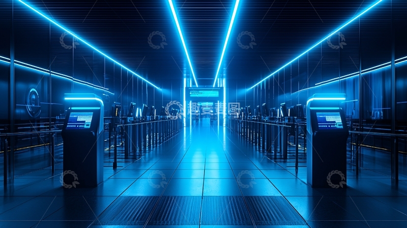 高清大图下载【趣麦麦图】未来科技感通道