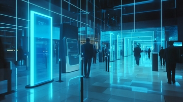 未来科技感走廊