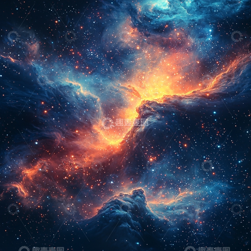 高清大图下载【趣麦麦图】绚丽星云