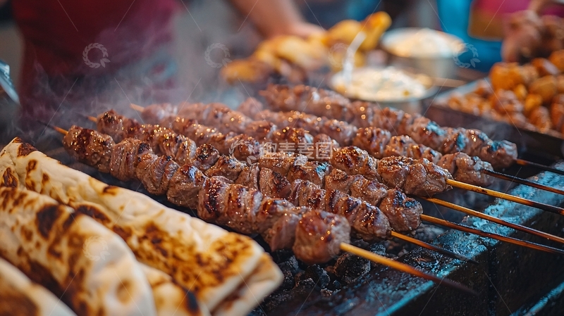 高清大图下载【趣麦麦图】烤肉串