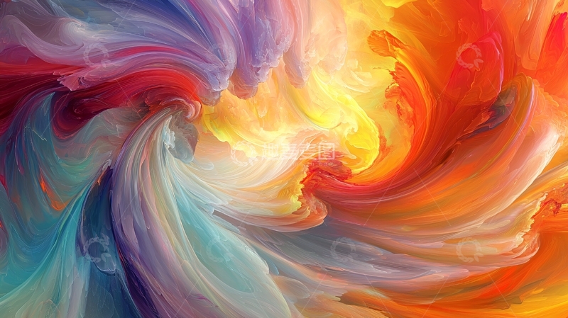 高清大图下载【趣麦麦图】色彩漩涡