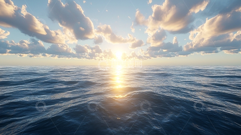 高清大图下载【趣麦麦图】海上日出