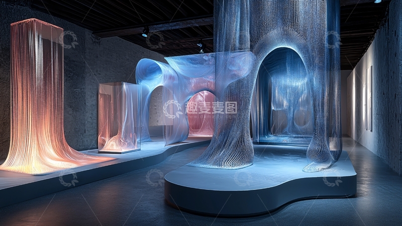 高清大图下载【趣麦麦图】梦幻般的光影艺术装置