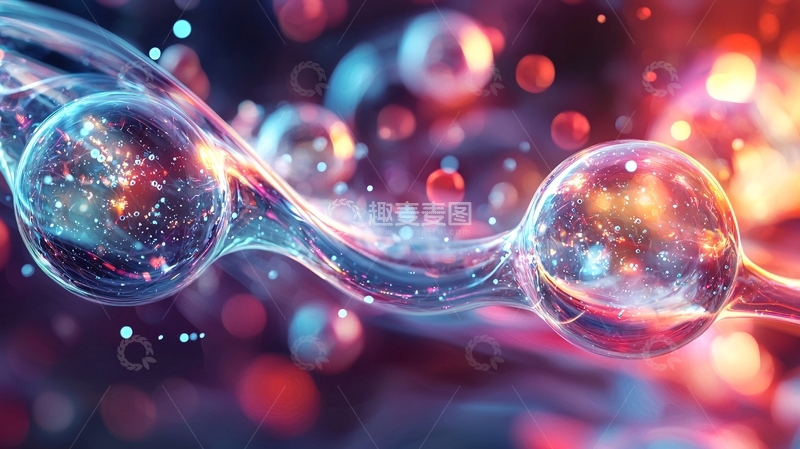 高清大图下载【趣麦麦图】流光溢彩的能量球体