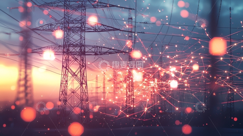 高清大图下载【趣麦麦图】电力塔