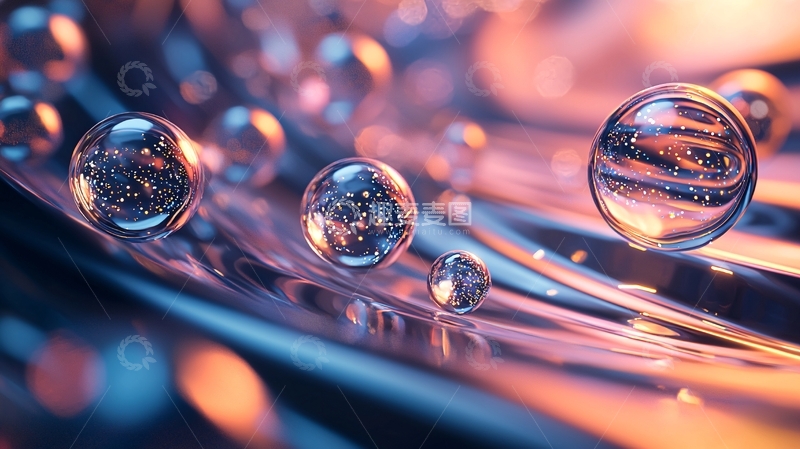高清大图下载【趣麦麦图】晶莹剔透的水珠