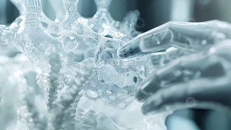 高清大图下载【趣麦麦图】冰晶质感透明结构